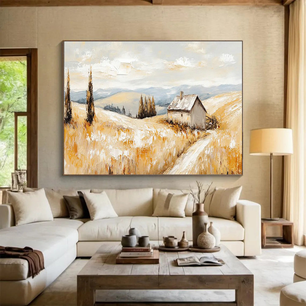 Pastoral Cottage Landscape Art for Cozy Country Kitchen DLZ2845