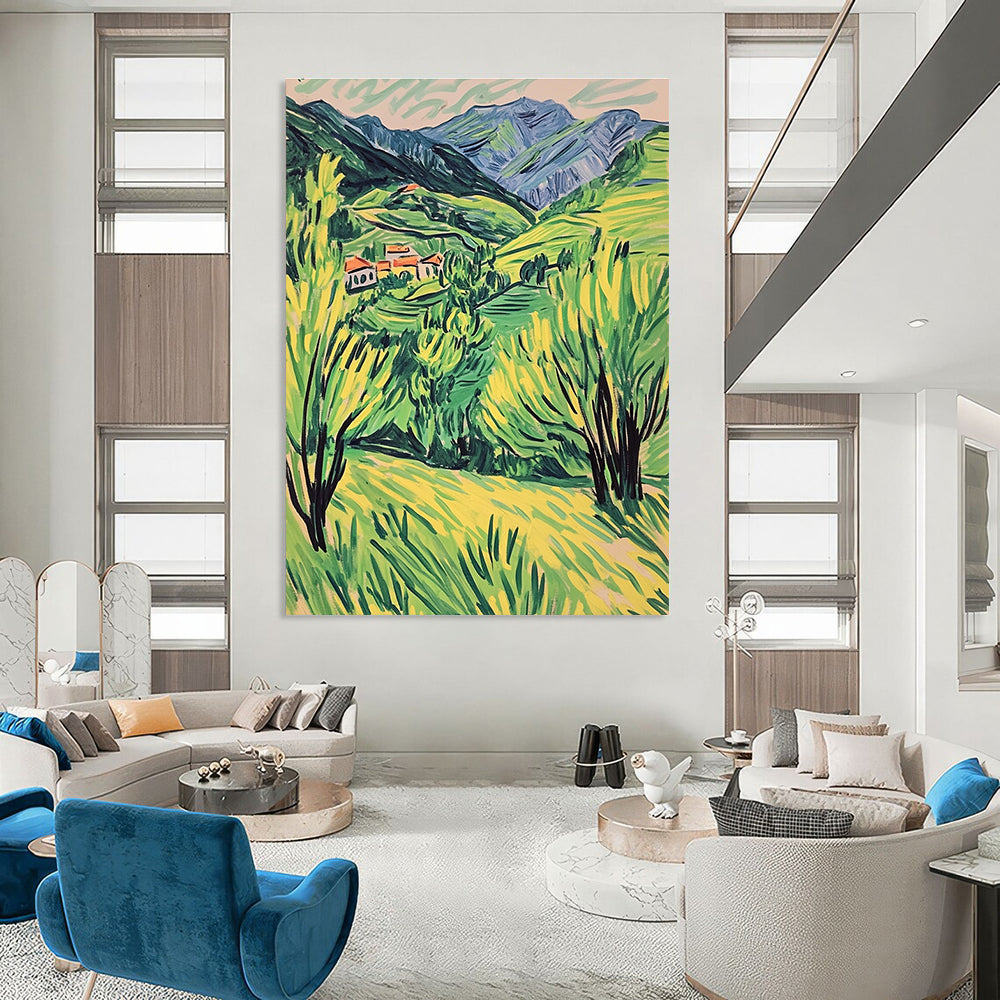 Green Mountain Village for Rustic Home Dining Room & Cultural Art Center STSC1017