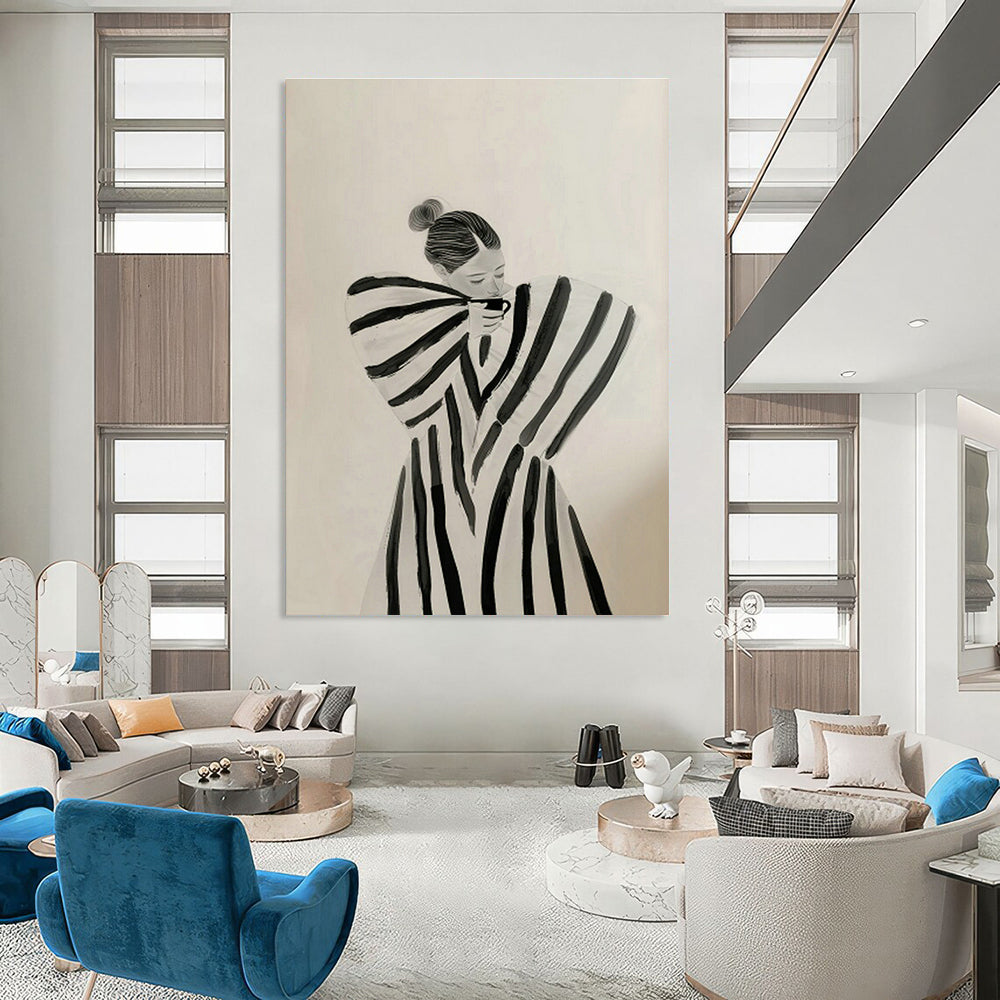 Striped - Cloth Figure Art for Bohemian Studio & Artistic Boutique DLZ0694