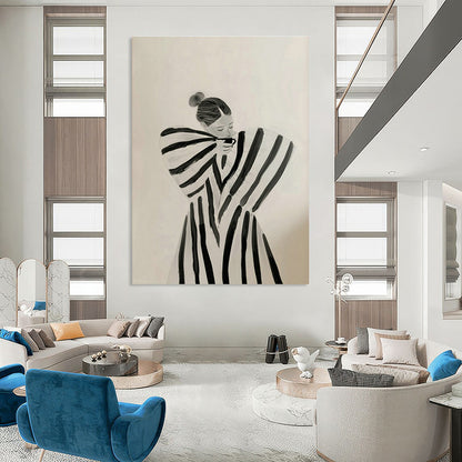 Striped - Cloth Figure Art for Bohemian Studio & Artistic Boutique DLZ0694