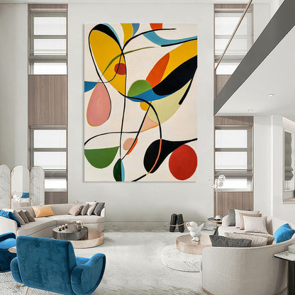 Colorful Abstract Shapes Art for Creative Studio & Playful Kids’ Room STSC1315