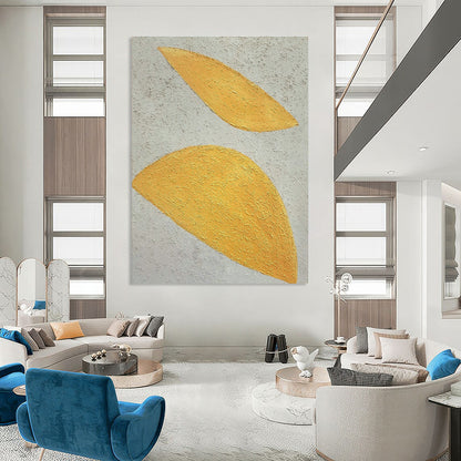 Golden Leaf Abstract Art for Luxury Hotel Spa & Home Bedroom DLZ1081