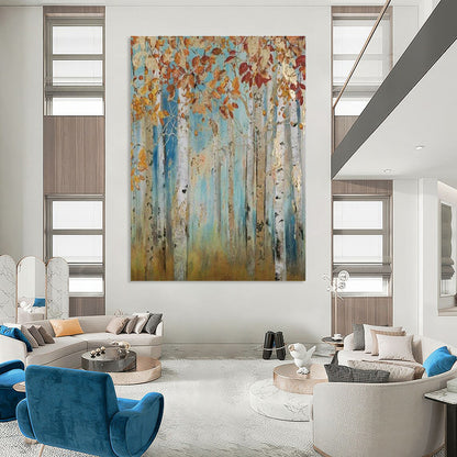 Autumn Birch Forest Art for Fall - Themed Home & Nature - Loving Studio DLZ2137