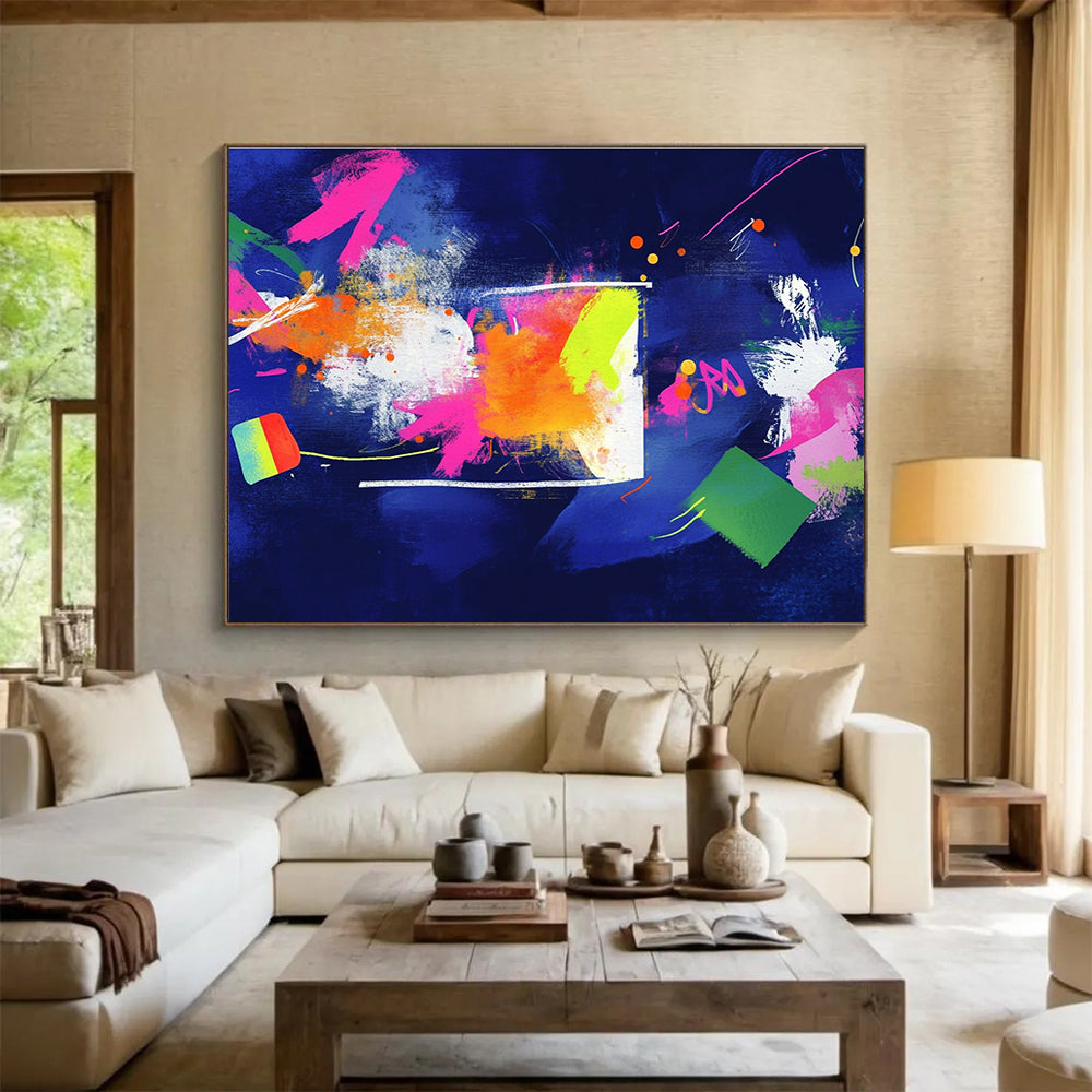 Neon Color Splash Art for Trendy Nightclub & Creative Studio SC460