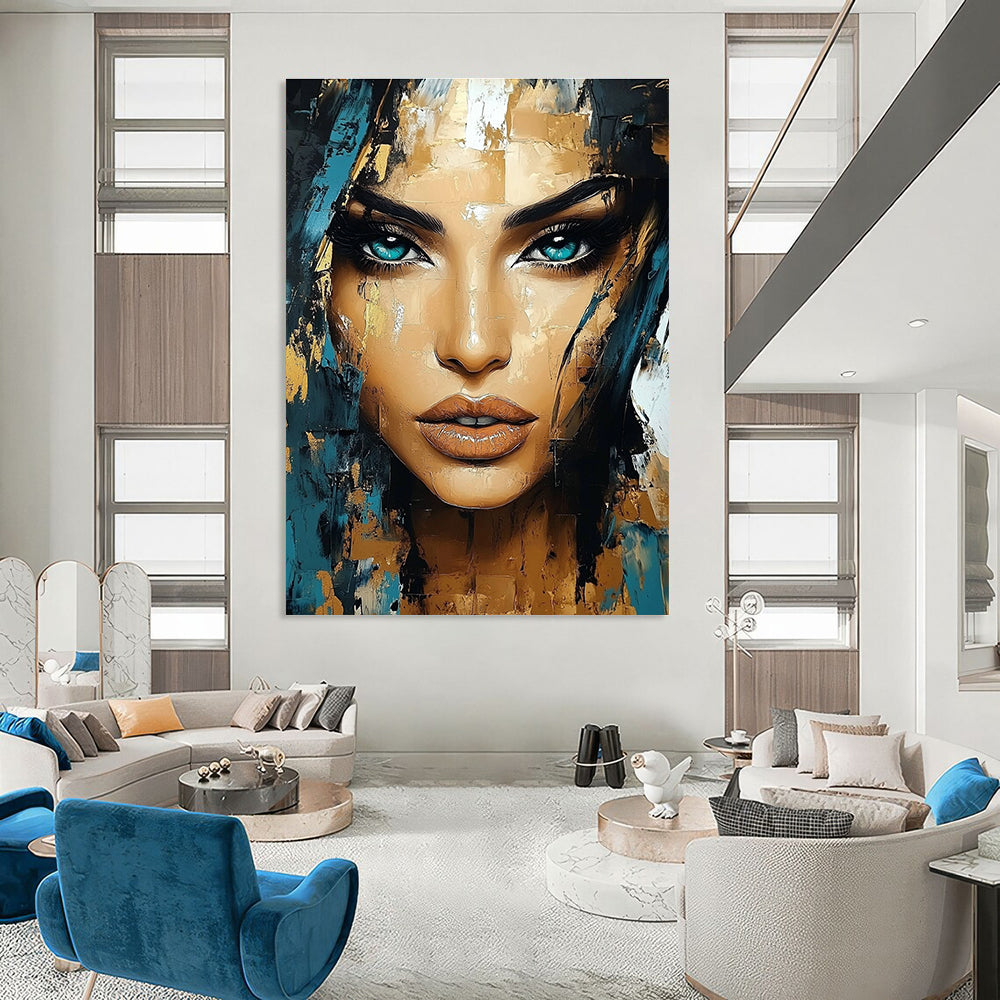 Colorful Abstract Portrait for Creative Studio & Modern Art Gallery STSC456