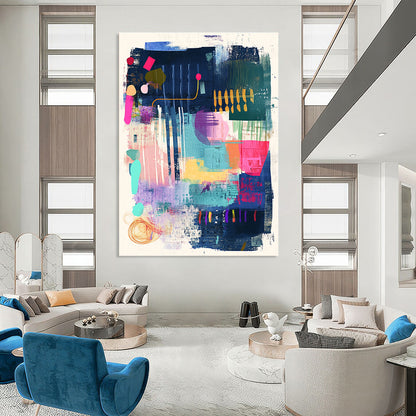 Modern Abstract Shapes for Urban Loft Living Room & Avant - Garde Art Gallery STSC967