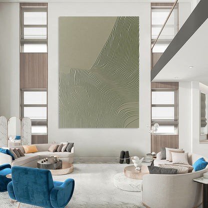 Textured Wave Patterns for Modern Minimalist Living Room & Architectural Design Studio STSC998
