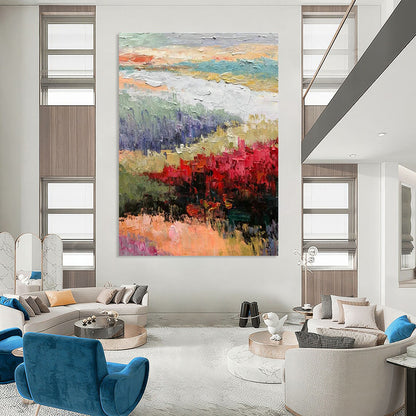 Colorful Landscape Oil Painting for Living Room & Garden Café DLZ1280
