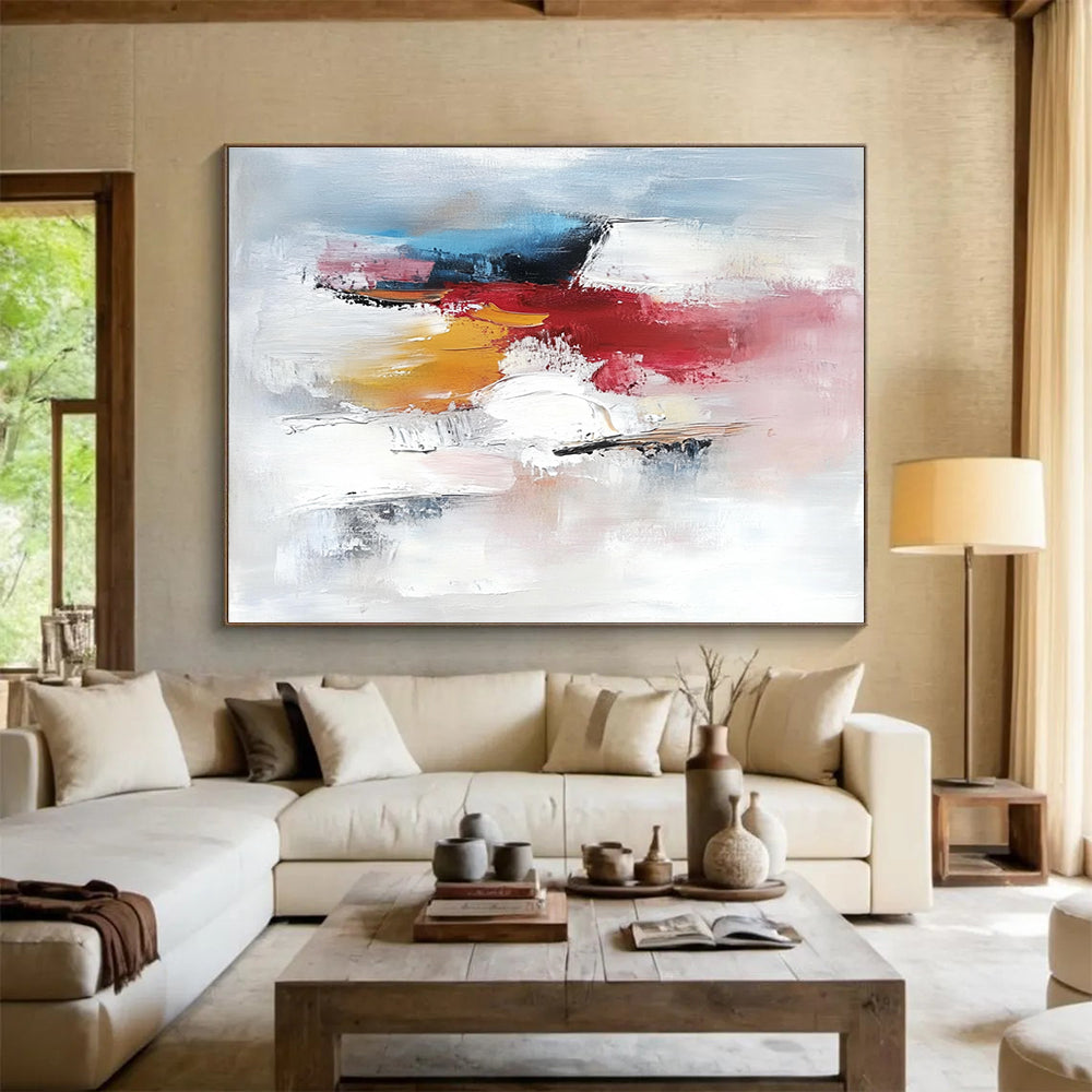Soft Color Abstract Art for Feminine Boudoir & Calming Wellness Center SC157