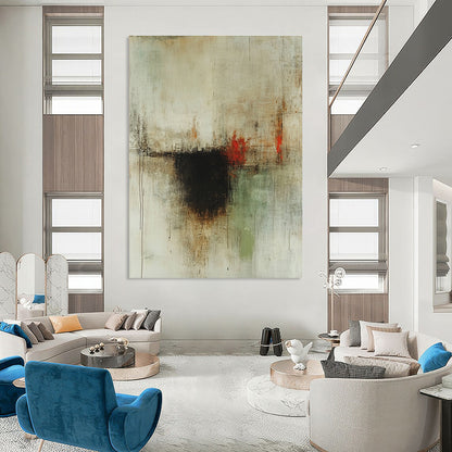 Abstract Neutral Tones for Minimalist Living Room & Modern Office STSC610