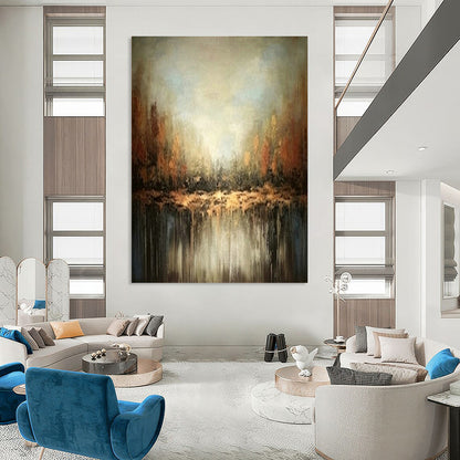 Autumn - Inspired Abstract Art for Rustic Cabin & Nature - Themed Restaurant DLZ1931