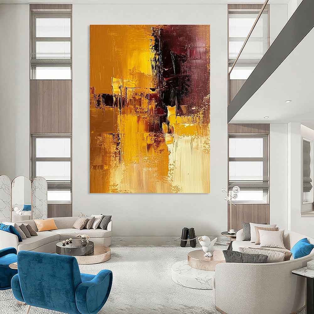 Warm Abstract Geometric Mix for Cozy Living Room & Creative Studio STSC603