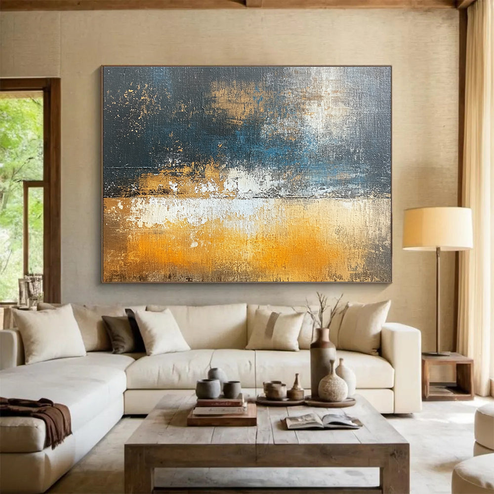 Dark Tonal Abstract Flow Art for Industrial - Chic Bar & Moody Art Studio SC109