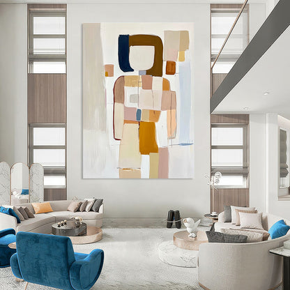 Abstract Figure in Pastels for Cozy Bedroom & Creative Studio STSC241