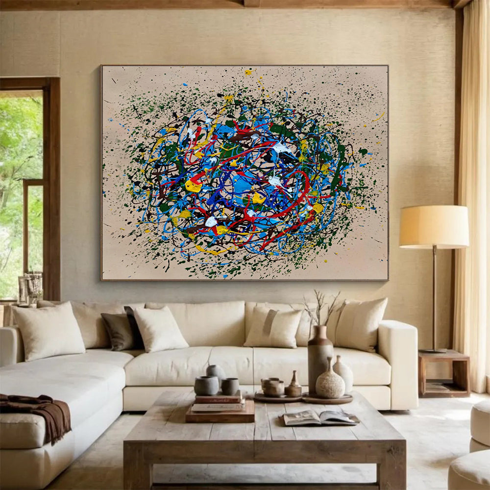 Colorful Splash Abstract Art for Creative Studio Team - Building Spaces DLZ2688