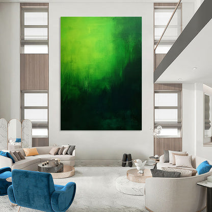 Green Gradient Abstract for Nature - Themed Living Room & Eco - Friendly Office STSC310