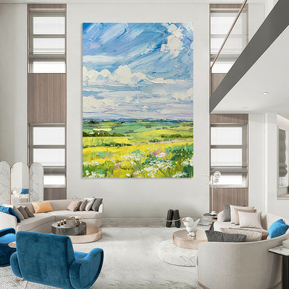 Pastoral Landscape Oil Painting for Country Inn & Nature Reserve Visitor Center DLZ1057