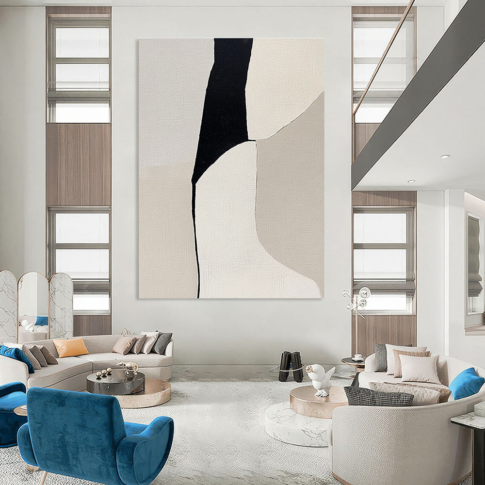 Monochrome Geometric Abstract for Industrial - Chic Loft & Architectural Studio STSC792