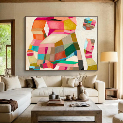 Colorful Geometric Abstract Art for Creative Workspaces DLZ2454