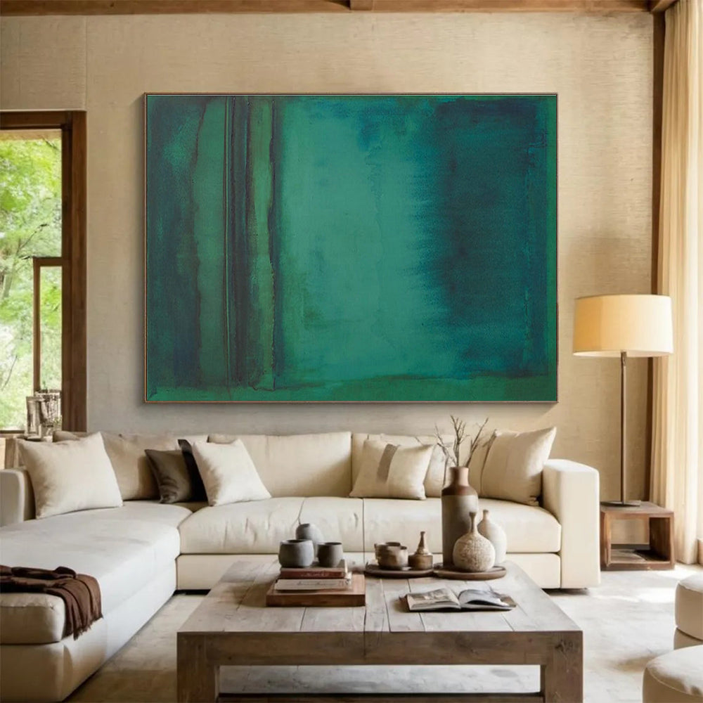 Blue - Green Gradient Abstract for Spa Relaxation Room DLZ2999