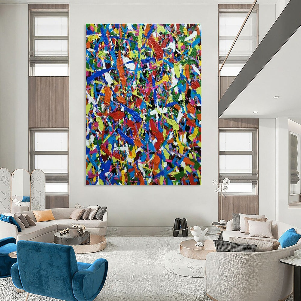 Colorful Splatter Abstract Art for Children’s Playroom & Art - Themed Nursery DLZ1789