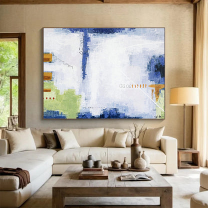 Light - Color Collage Abstract Art for Art Gallery Café DLZ2957