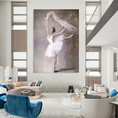 Ballerina Art for Ballet Studio & Elegant Home Living Room DLZ2044