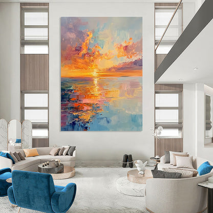 Sea Sunset 1 for Beachfront Hotel Lobby & Coastal Home Office STSC893