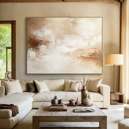 Warm - Toned Abstract Art for Cozy Living Room & Luxury Hotel Suite SC010