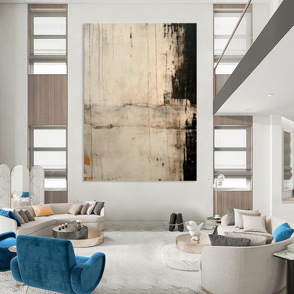 Gray - White Abstract Art for Living Room & Office DLZ0374