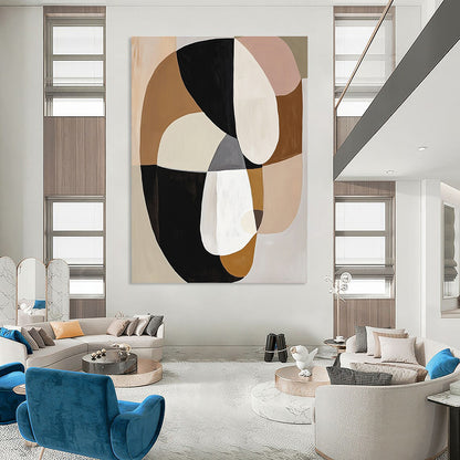 Geometric Neutral Shapes for Scandinavian - Style Home & Minimalist Office STSC740