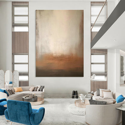Warm Gradient Abstract Art for Cozy Reading Nook & Rustic Bistro DLZ0831