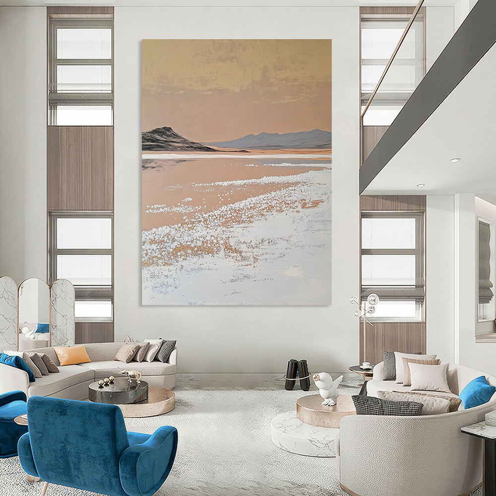 Desert Salt Lake Art for Bohemian - Style Gallery & Introspective Home Study STSC1435