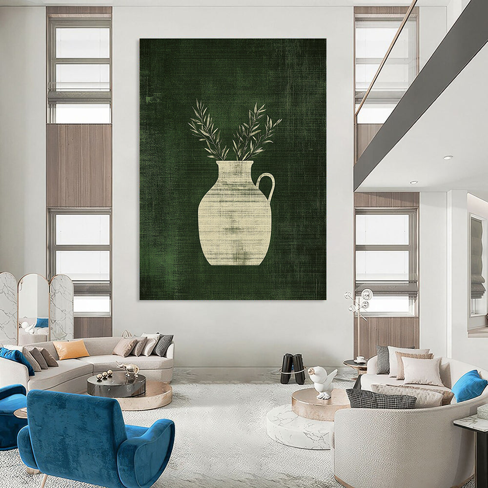 Vase with Branches Art for Rustic Home Kitchen & Botanical Café STSC1084