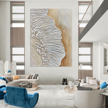Textured Waves with Gold Accent for Bohemian - Chic Bedroom & Art - Centric Event Space STSC946