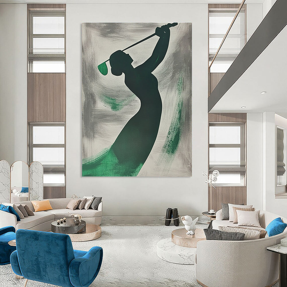Golfer Silhouette Art for Sports - Loving Home Den & Golf Clubhouse STSC1065
