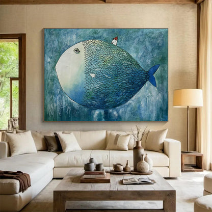 Fish - House Creative Art for Whimsical Children’s Bedroom Play Corners DLZ2602