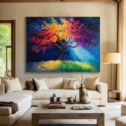 Fantasy Tree Night Sky Art for Boho - Chic Rooftop Garden Hangouts DLZ3197