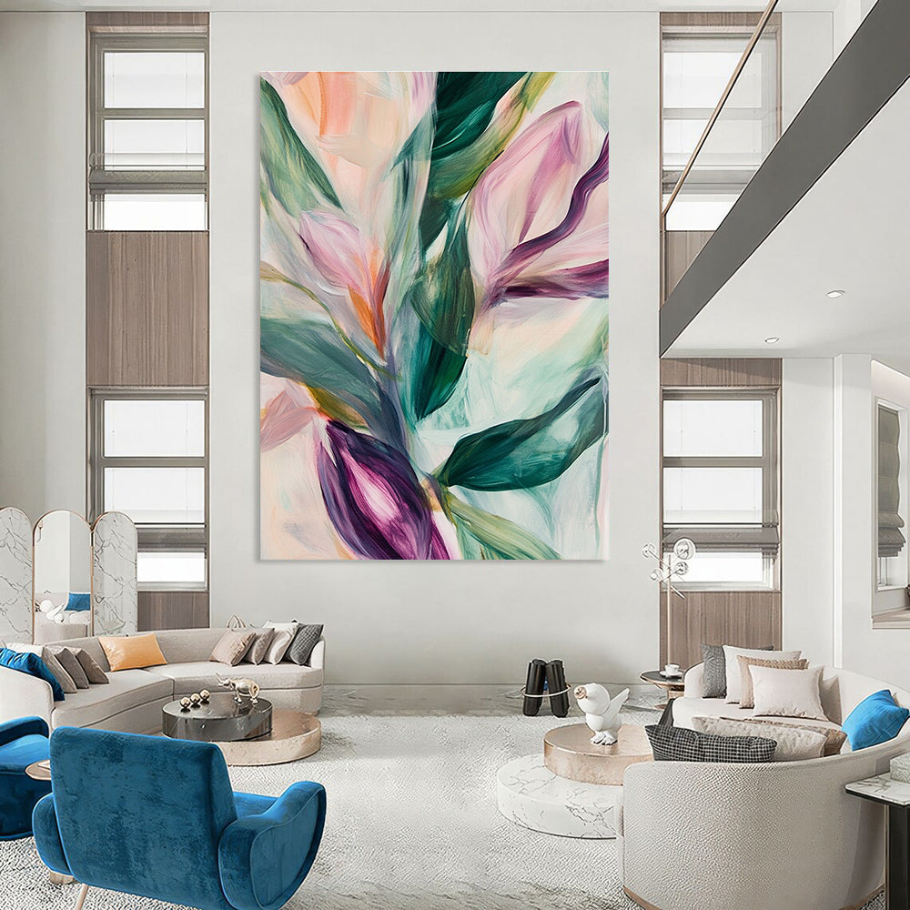 Colorful Floral Abstract for Bohemian Bedroom & Garden - Inspired Restaurant STSC314