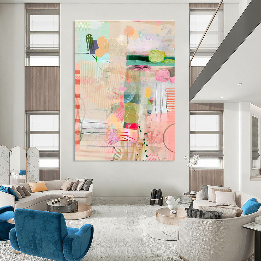 Pink - Themed Collage Art for Girly Fashion Studio Offices DLZ0151