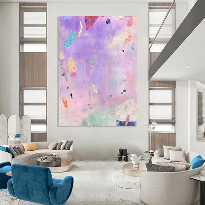 Purple Collage Abstract for Bohemian - Chic Boutique & Art Studio Lounge STSC1207
