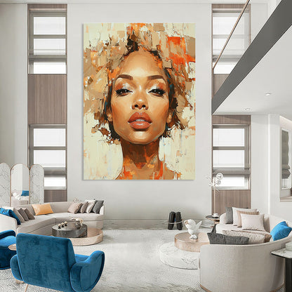 Portrait with Textured Background for Modern Bedroom & Art - Centric Boutique STSC862