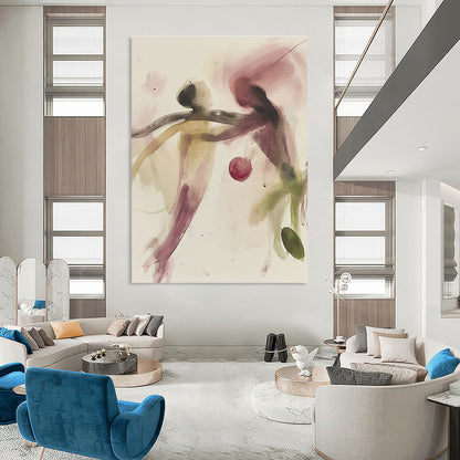 Abstract Watercolor Figures for Artistic Living Room & Creative Studio STSC1191