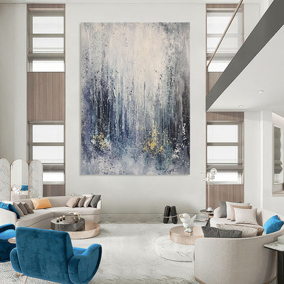 Blue Abstract Forest Scene for Nature - Lover’s Bedroom & Relaxing Spa STSC607