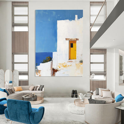 Coastal White Building for Beach House Living Room & Nautical Café STSC1252