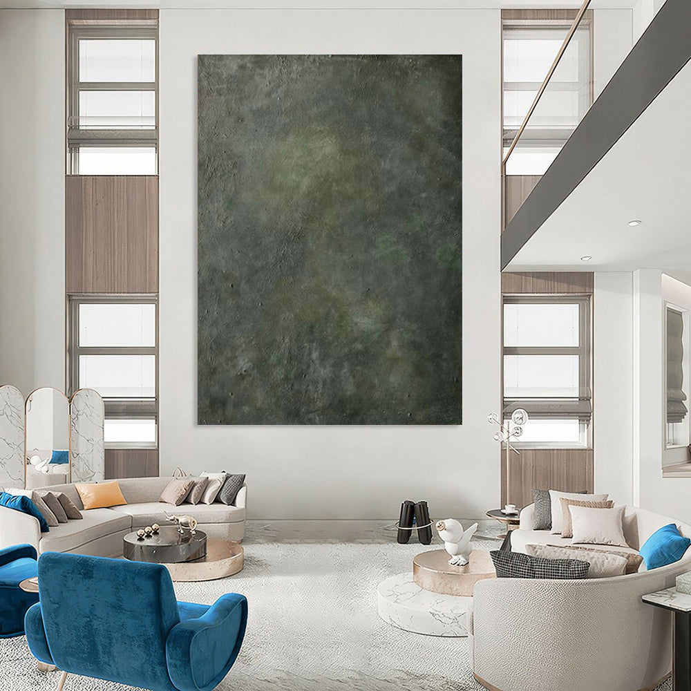 Dark Gray Texture Art for Industrial - Style Café Backdrops DLZ0235