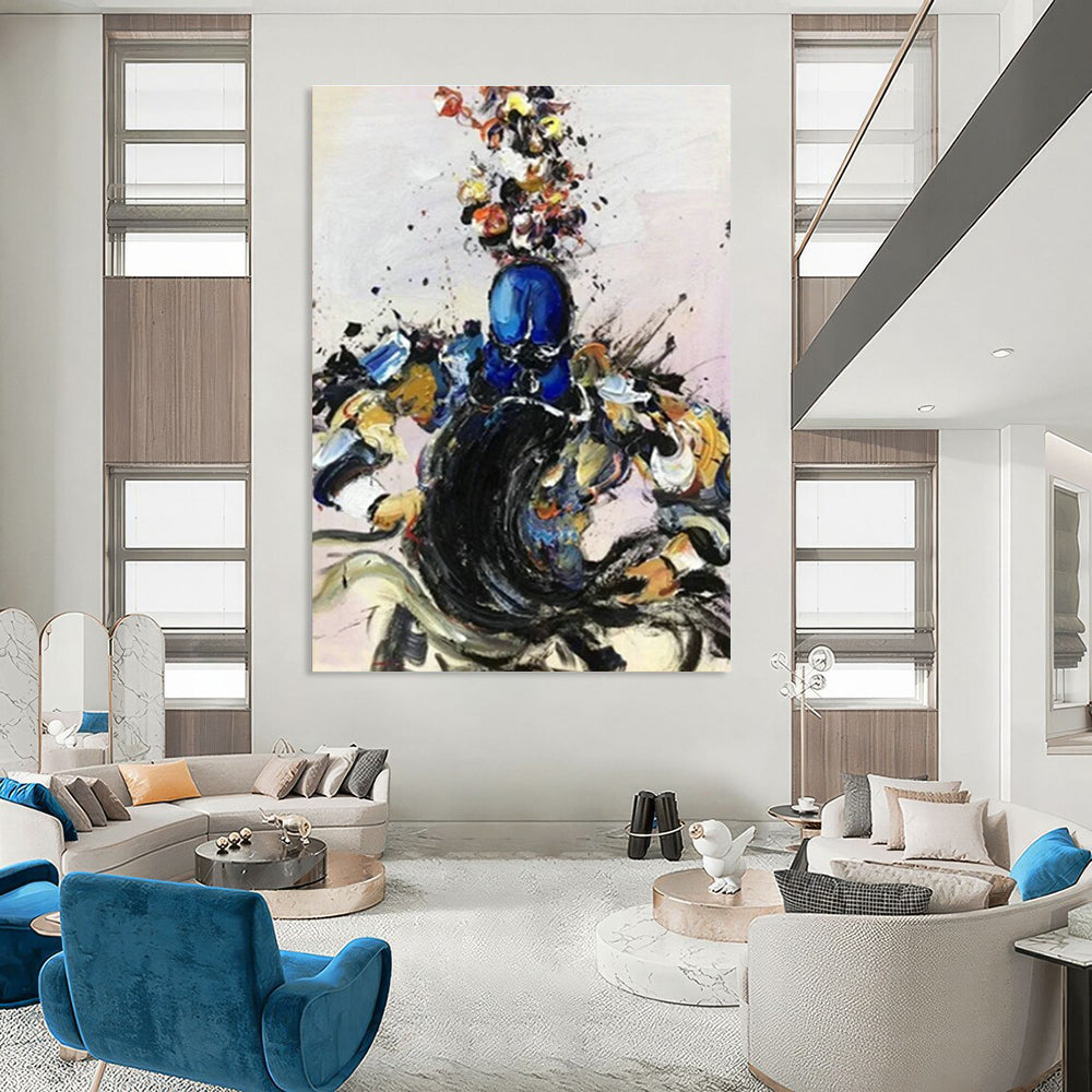 Color - Splashed Character Art for Vibrant Game Room & Creative Studio DLZ0863