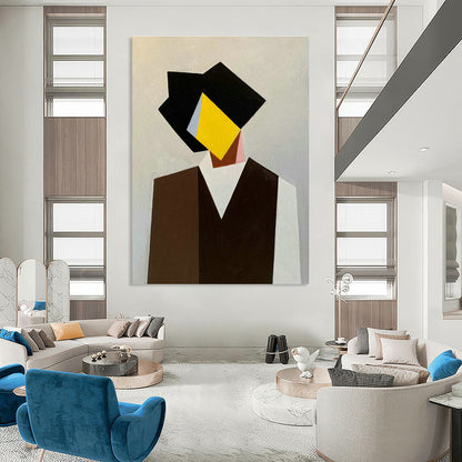 Geometric Figure Abstract Art for Modern - Minimalist Home & Creative Office DLZ0760
