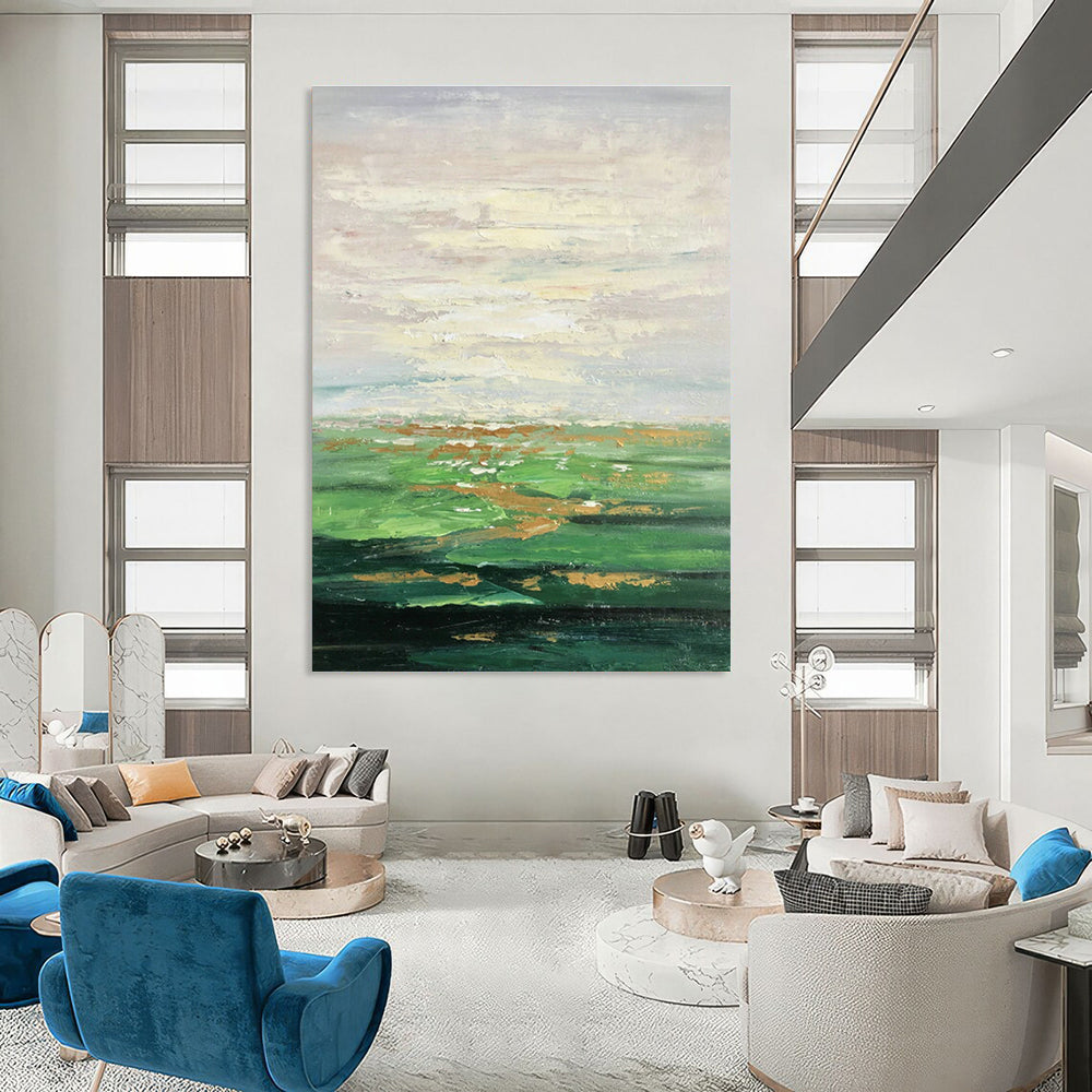 Pastel Landscape Oil Painting for Country Cottage & Wellness Retreat DLZ1348