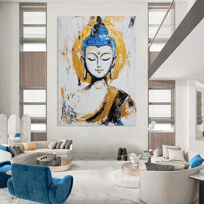 Abstract Buddha Portrait for Zen - Inspired Meditation Space & Cultural Art Gallery STSC338
